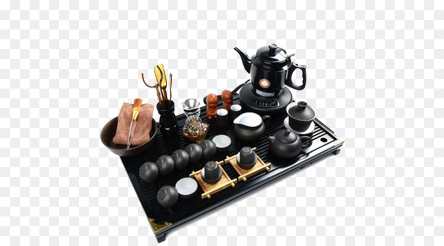 Tè Scaricare la televisione ad Alta definizione - Yixing tè Kung Fu Tè Speciale pacchetto Binglie Quattro elettrico magnetico da cucina in legno tea tray