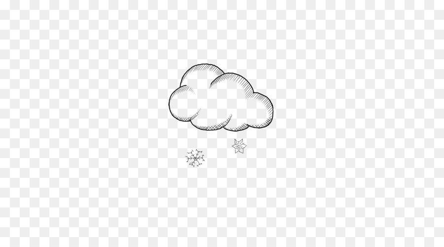 Schnee-Wetter Wolke - Handbemalt Wetter-Gruppe