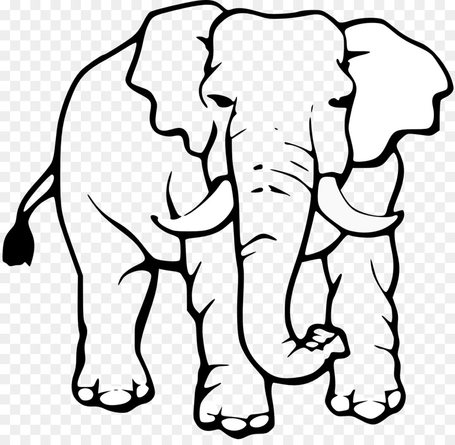 Asiatische Elefanten Schwarz und white Weiß Elefant clipart - Afrika Cliparts Weiß