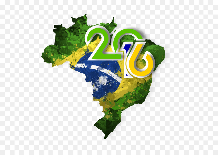 Rio de Janeiro die FIFA Fussball-Weltmeisterschaft 2014 Flagge Brasilien-Illustration - Brasilien-Rio-Olympics