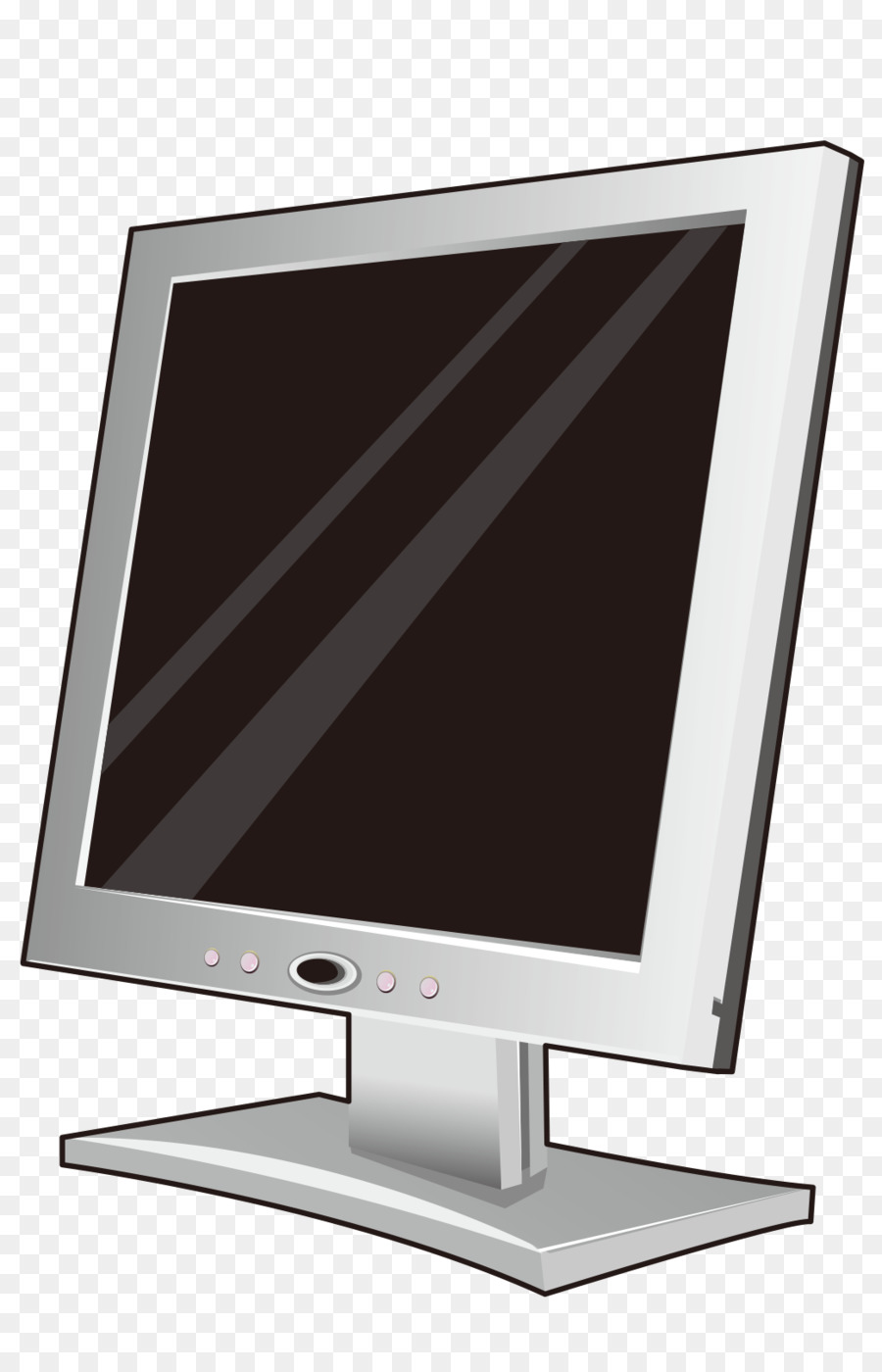 Macintosh-Computer-monitor-Flachbildschirm-Anzeige-Ausgabe-Gerät Tablet-computer - Tablet PC-Vektor
