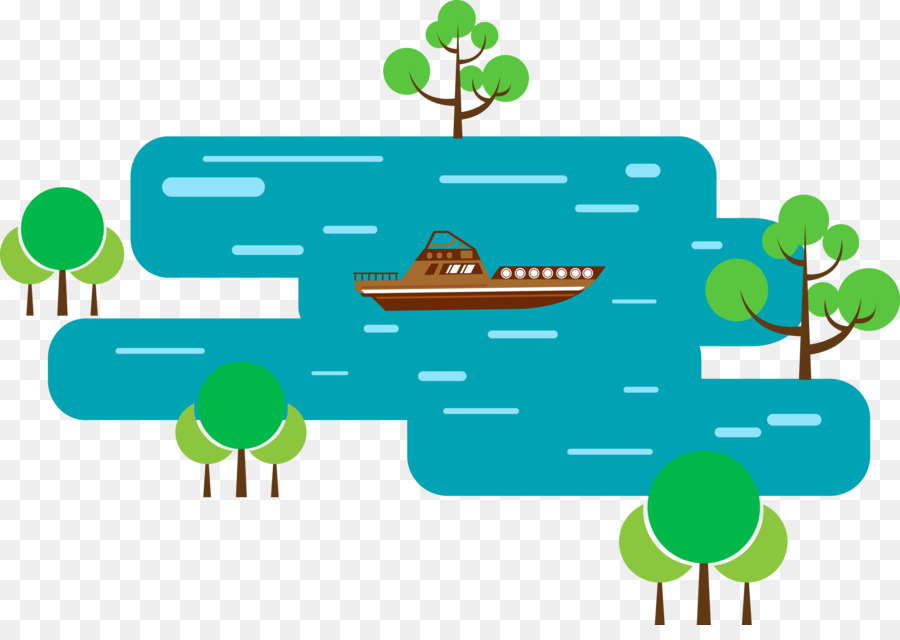 illustrazione - illustrazione vettoriale crociere sul lago
