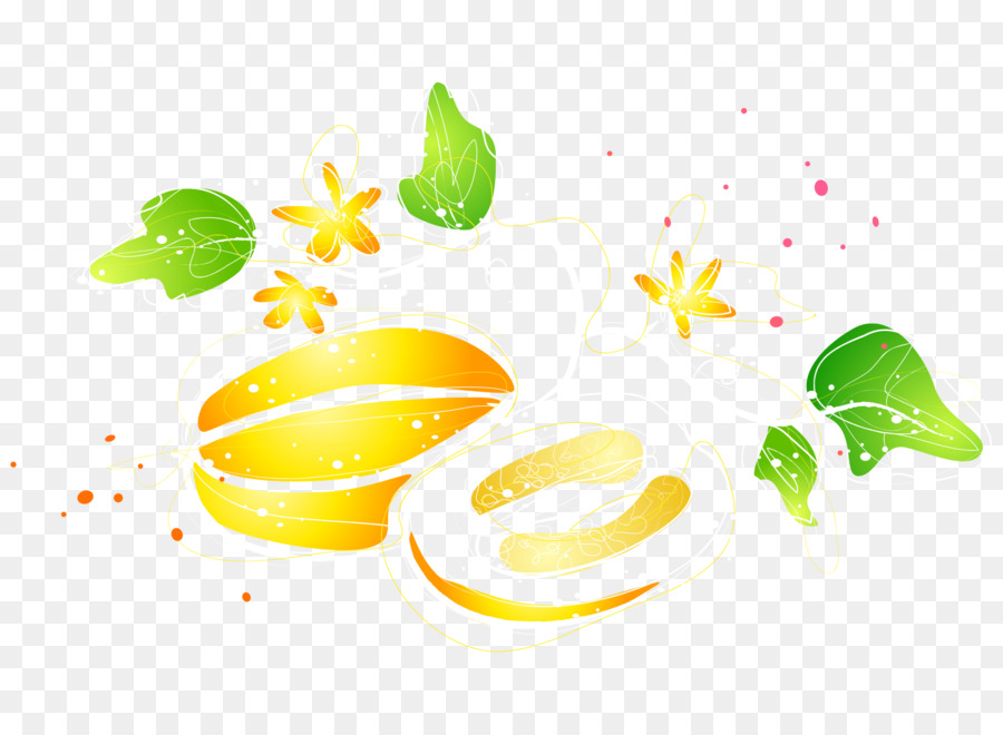 Il melone, Frutto Canarie melone Cartoon - Vector cartoon illustrazione dipinta di giallo melone