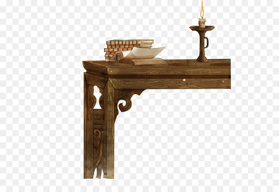 Tavolino in Legno macchia Pavimenti in Angolo - tabella