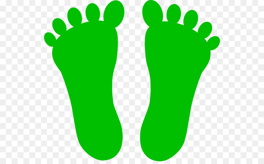 Footprint Clip-art - Farbige Fußspuren