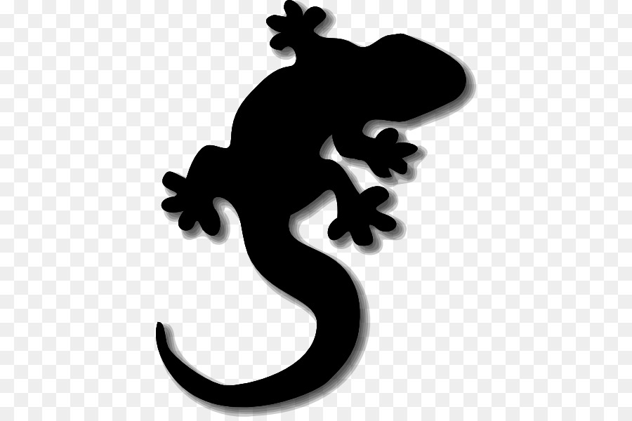 Lizard Reptile Gemeinsame Leguan Gecko Clip-art - Gecko Silhouette Cliparts
