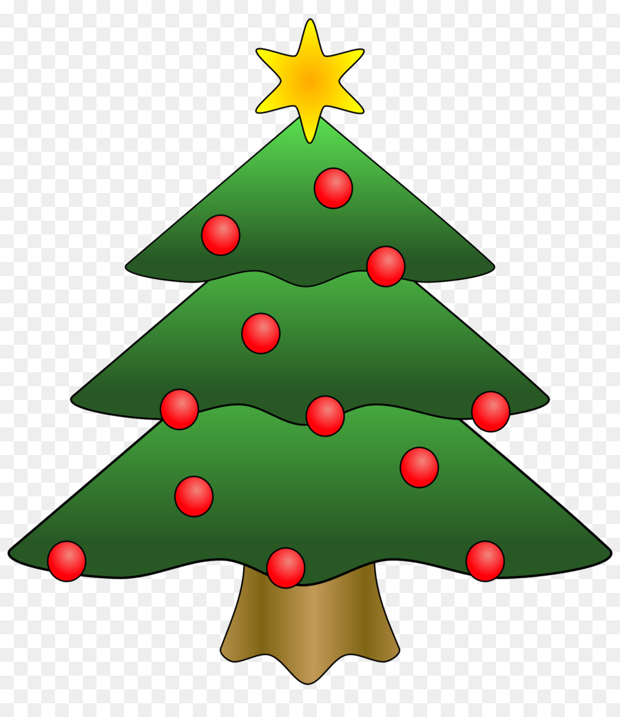 Babbo Natale, albero di Natale Clip art - Albero Sempreverde Clipart
