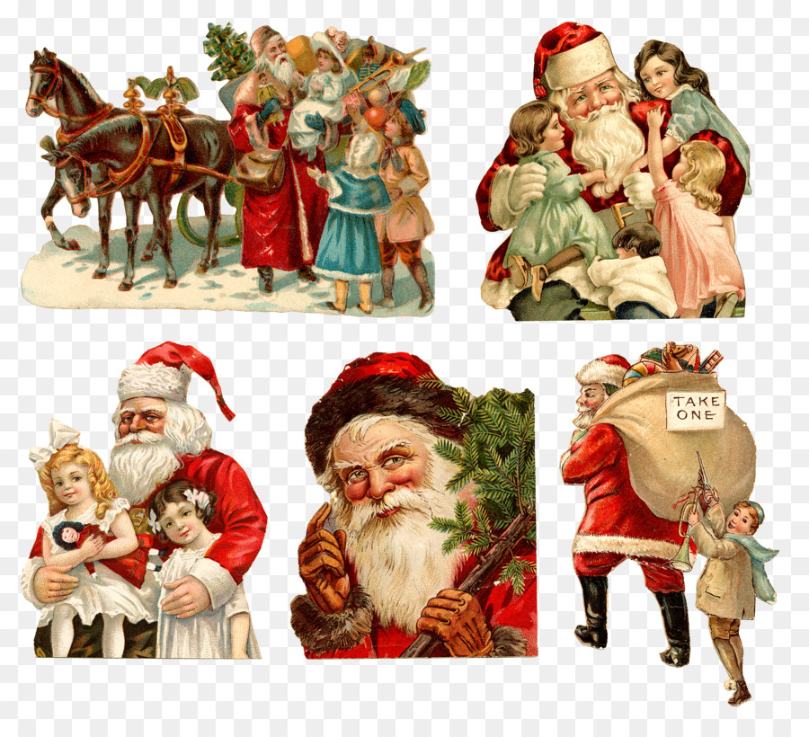 Ded Moroz Snegurochka Babbo Natale, ornamento di Natale - babbo natale