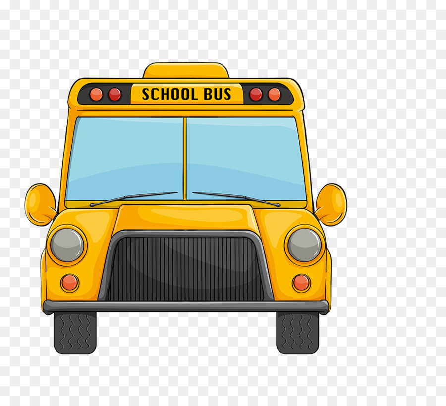 Scuola bus Clip art - Cartoon vector yellow bus della scuola
