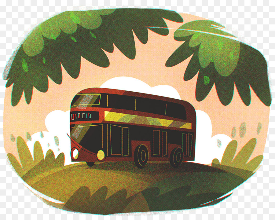Xe Buýt Phim Hoạt Hình Minh Họa - HÌNH minh họa được vẽ xe buýt