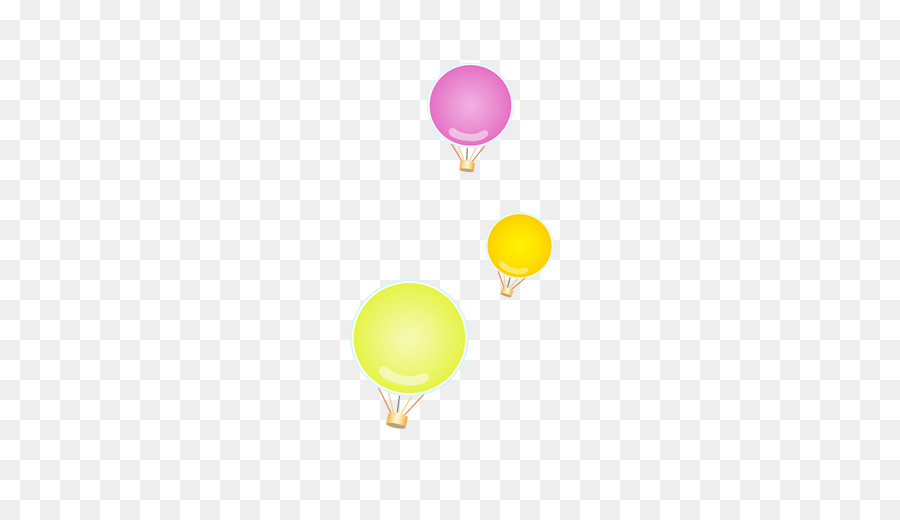 Hot air balloon Gelb Muster - Heißluftballon