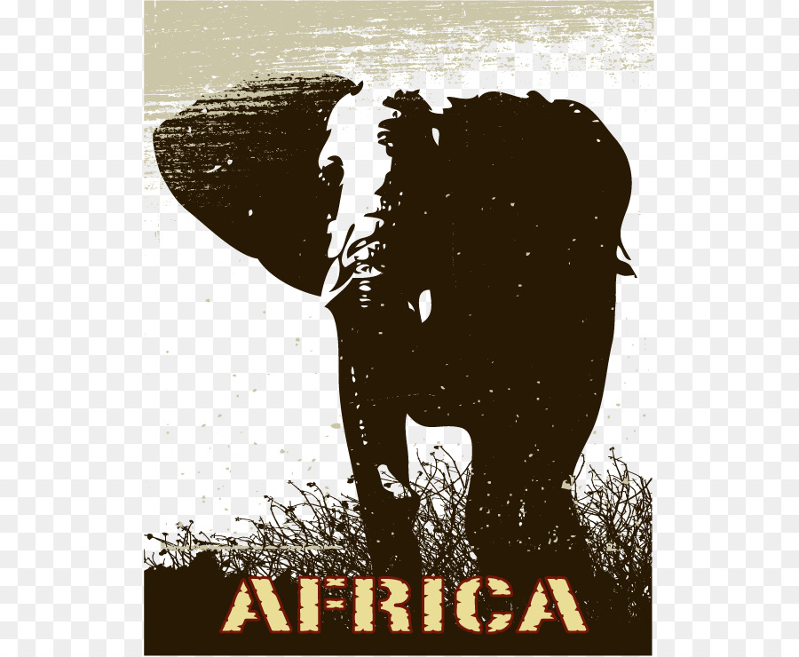 Giraffe, Löwe, Elefant, Wildlife - Elefanten-Vektor-material