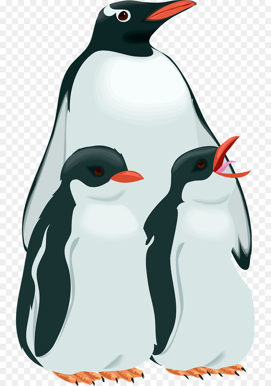 Pinguin-Royalty-free clipart - Drei Pinguine
