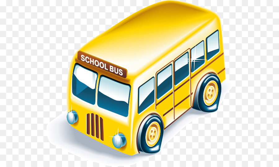 Schule, Bildung-Symbol - Vektor gelben bus
