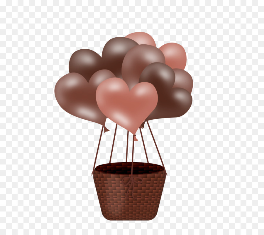 Ballon Valentinstag Herz Clip art - Heißluft-Ballon Liebe-Ballon-Muster