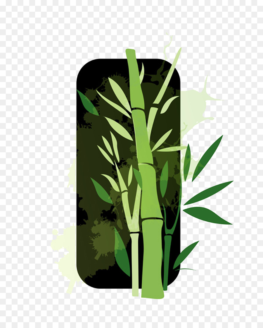 Bambus-clipart - Grüner Bambus
