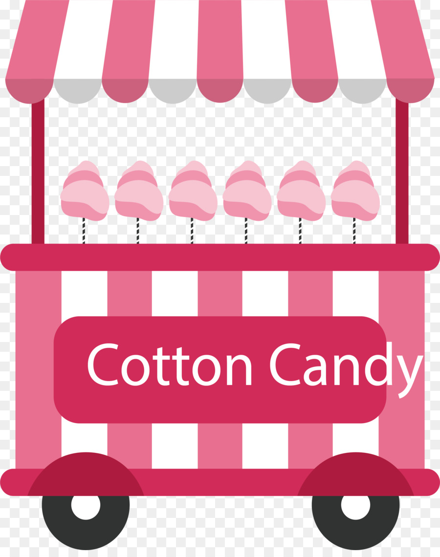 Cotton candy Pink Clip-art - Pink Striped Cotton Candy car
