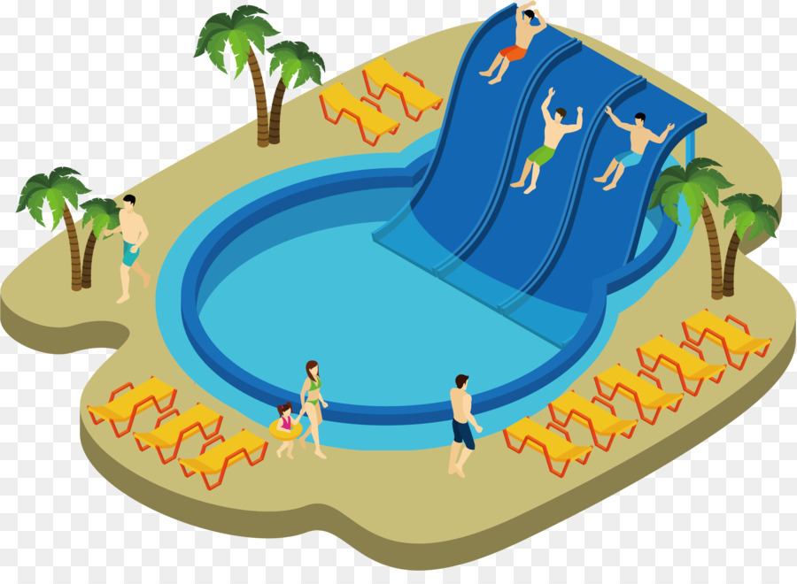 Wasser-park-pool-Illustration - Swimming pool Vektorgrafik