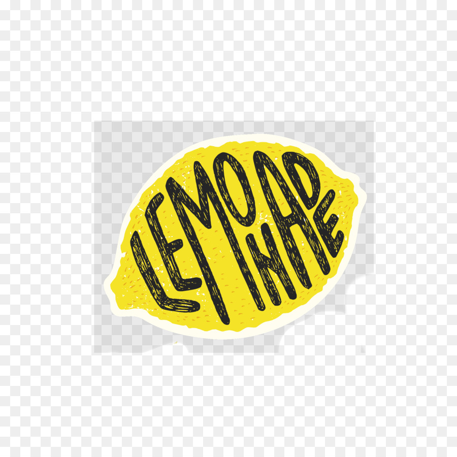 Limonade Trinken Zeichnung - Handbemalte Zitrone-logo