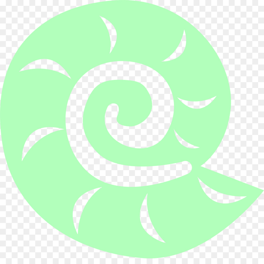 Kreis Clip-art - Frische kleine grüne Muschel