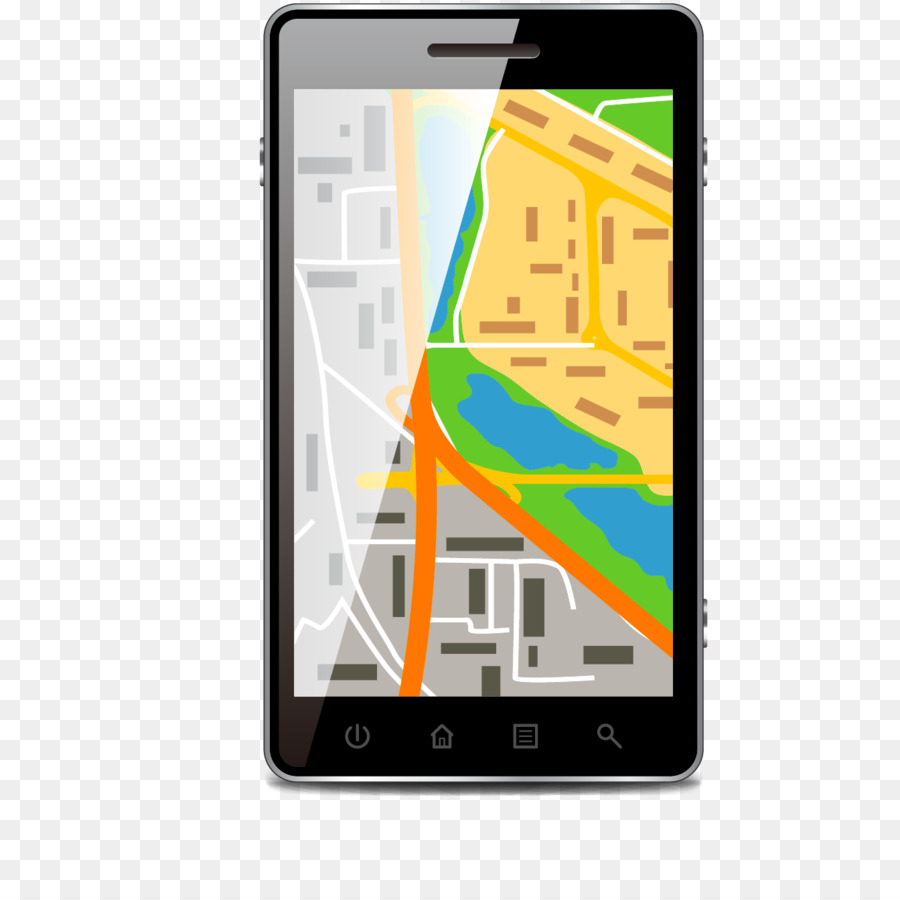 Smartphone-Feature Handy Karte Handy Navigation - Vektor-Maps für Handys