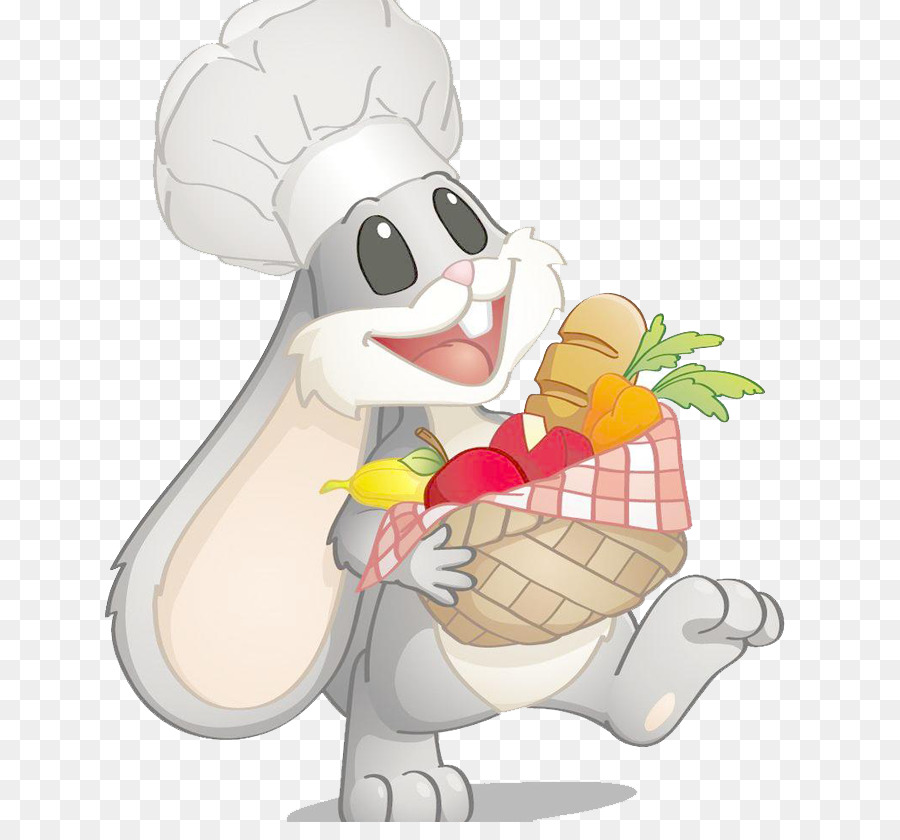 Kaninchen-Weiß-Bild - Chef-Bunny