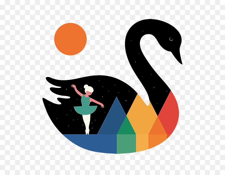 Cygnini Nhảy Swan Lake Hoạ - Sáng Tạo Bằng Phẳng Black Swan Dance