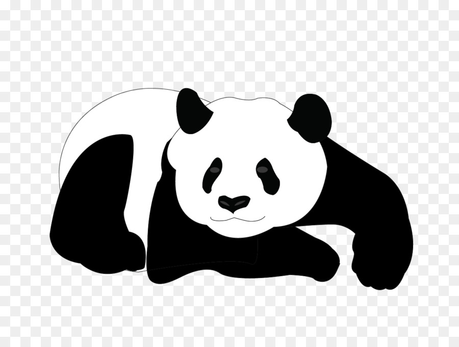 Panda gigante Clip art - cartone animato panda