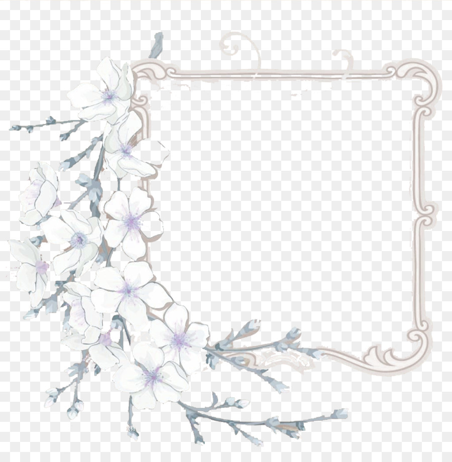 National Cherry Blossom Festival - Lavendel Fancy Skelett-Frame-Rahmen-Textur