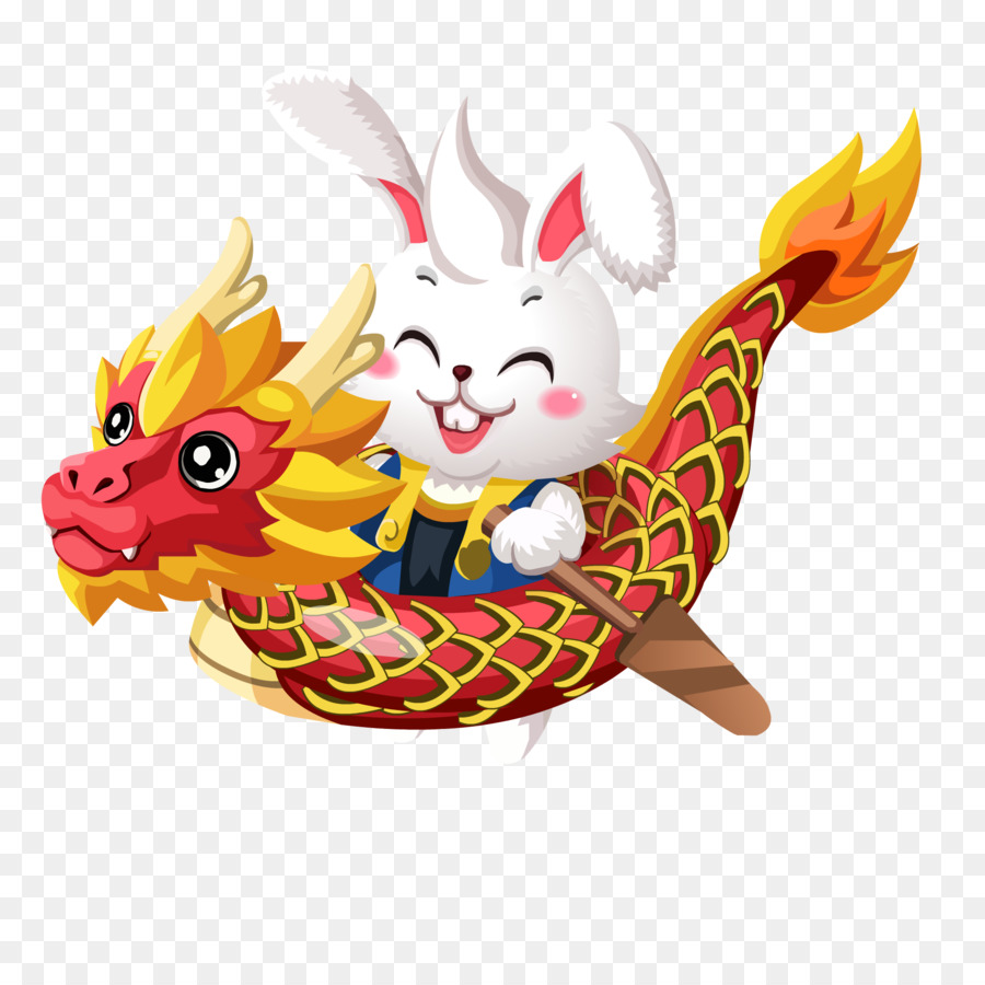 clip art - Dragon Boat coniglio