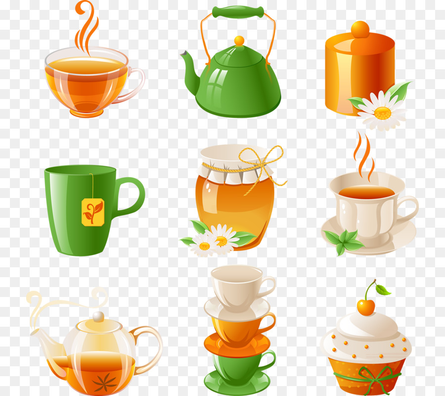 Uống trà Clip nghệ thuật - tách trà
