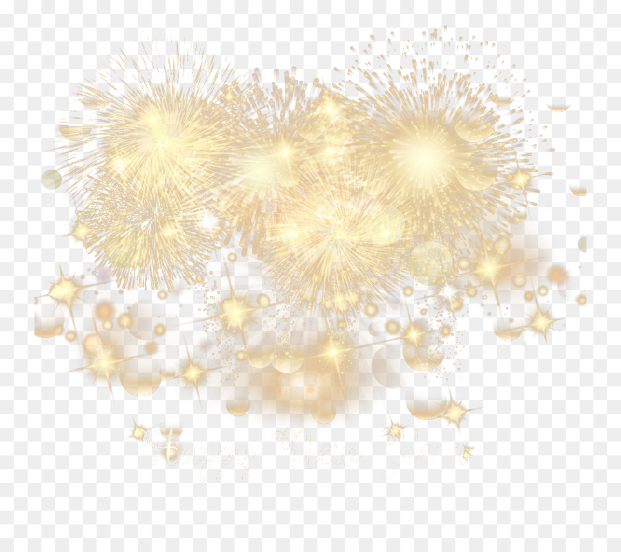 Gelbes Licht-Muster - Golden Feuerwerk Neues Jahr Grußkarte-Vektor