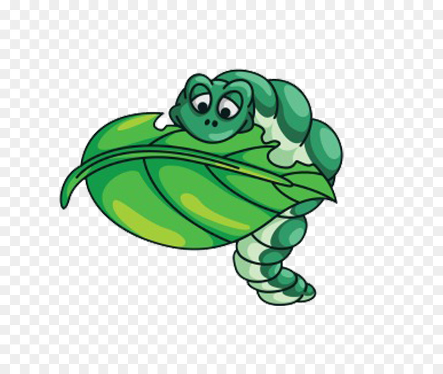 Caterpillar-Royalty-free clipart - Green caterpillar
