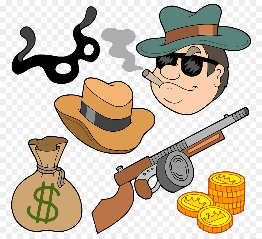 Gangster-Cartoon-Royalty-free clipart - Piraten-Zeichen