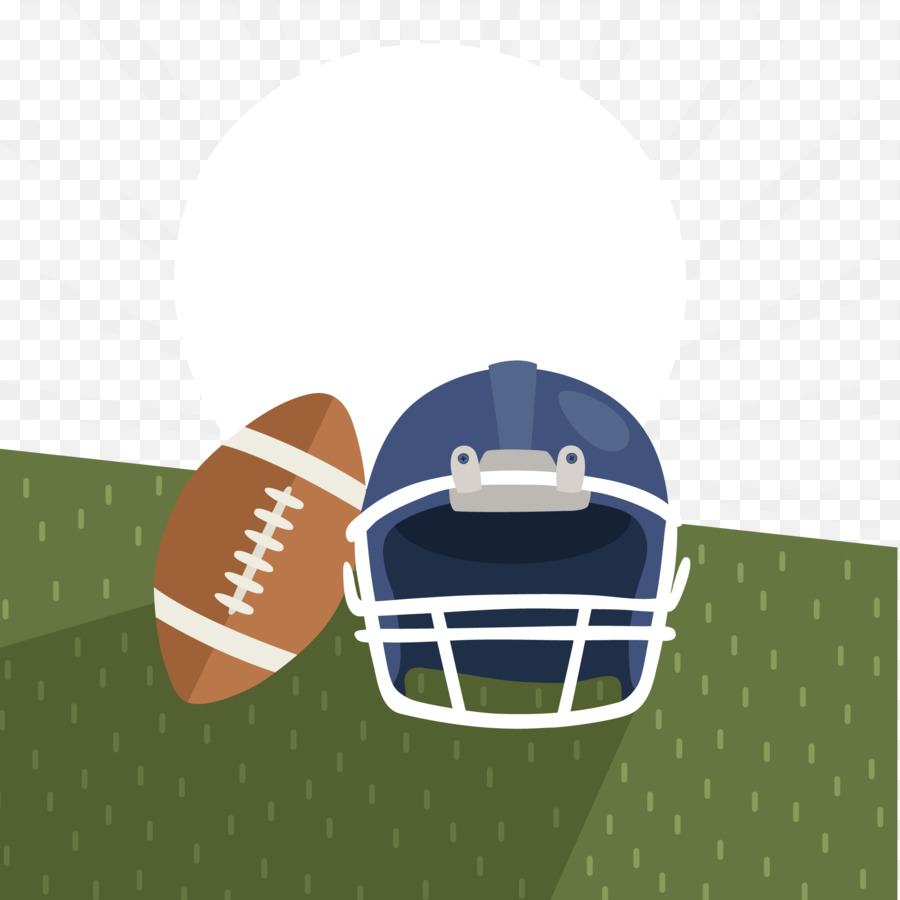 Di football americano, casco da Football - Palla e casco vettore materiale