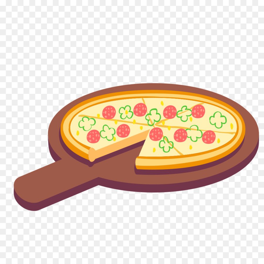 Cucina Illustrazione - deliziosa pizza