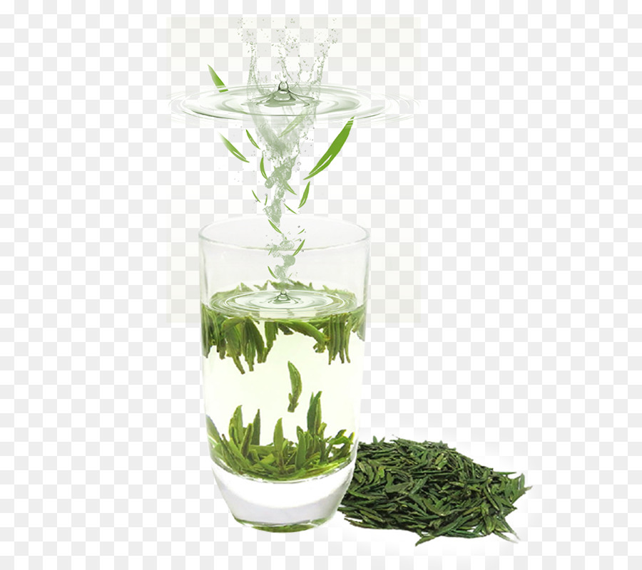 Grüner Tee Werbung - Frei, ziehen Sie das material frischer grüner Tee Blätter