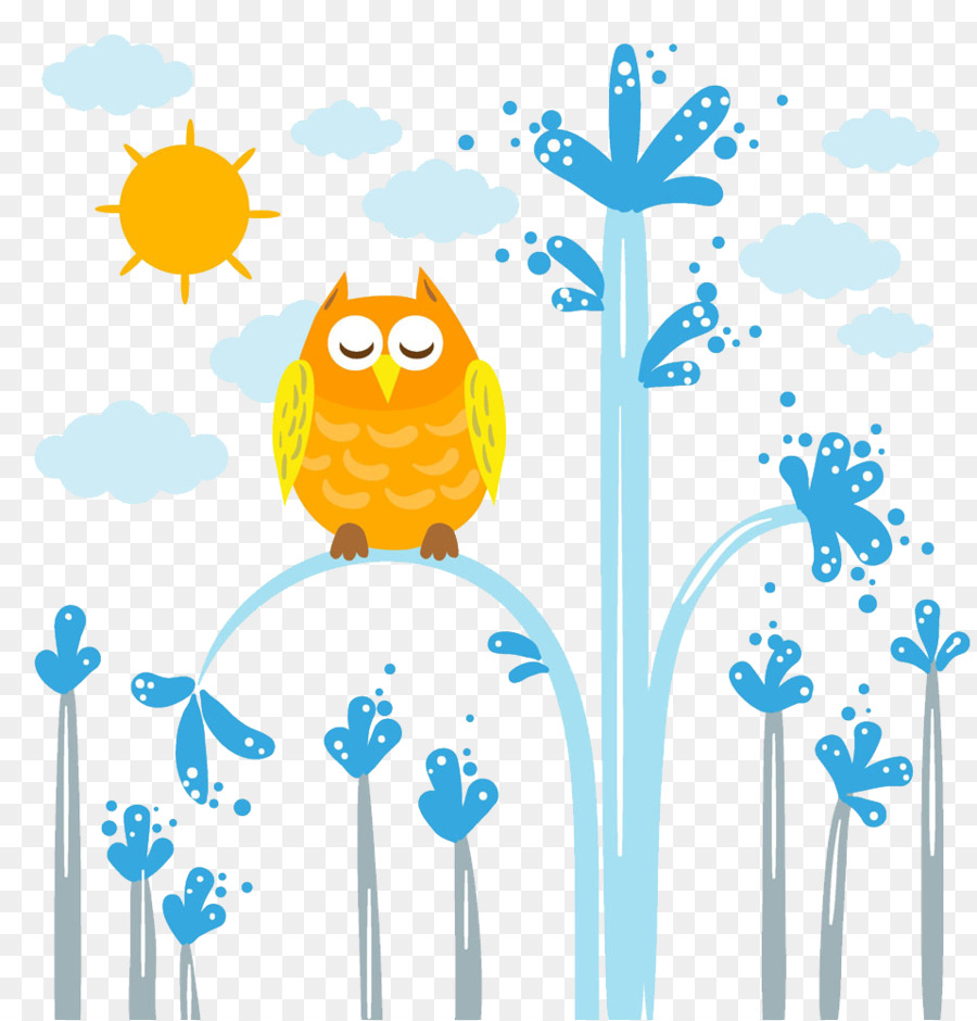Owl Cartoon-Abbildung - Eule