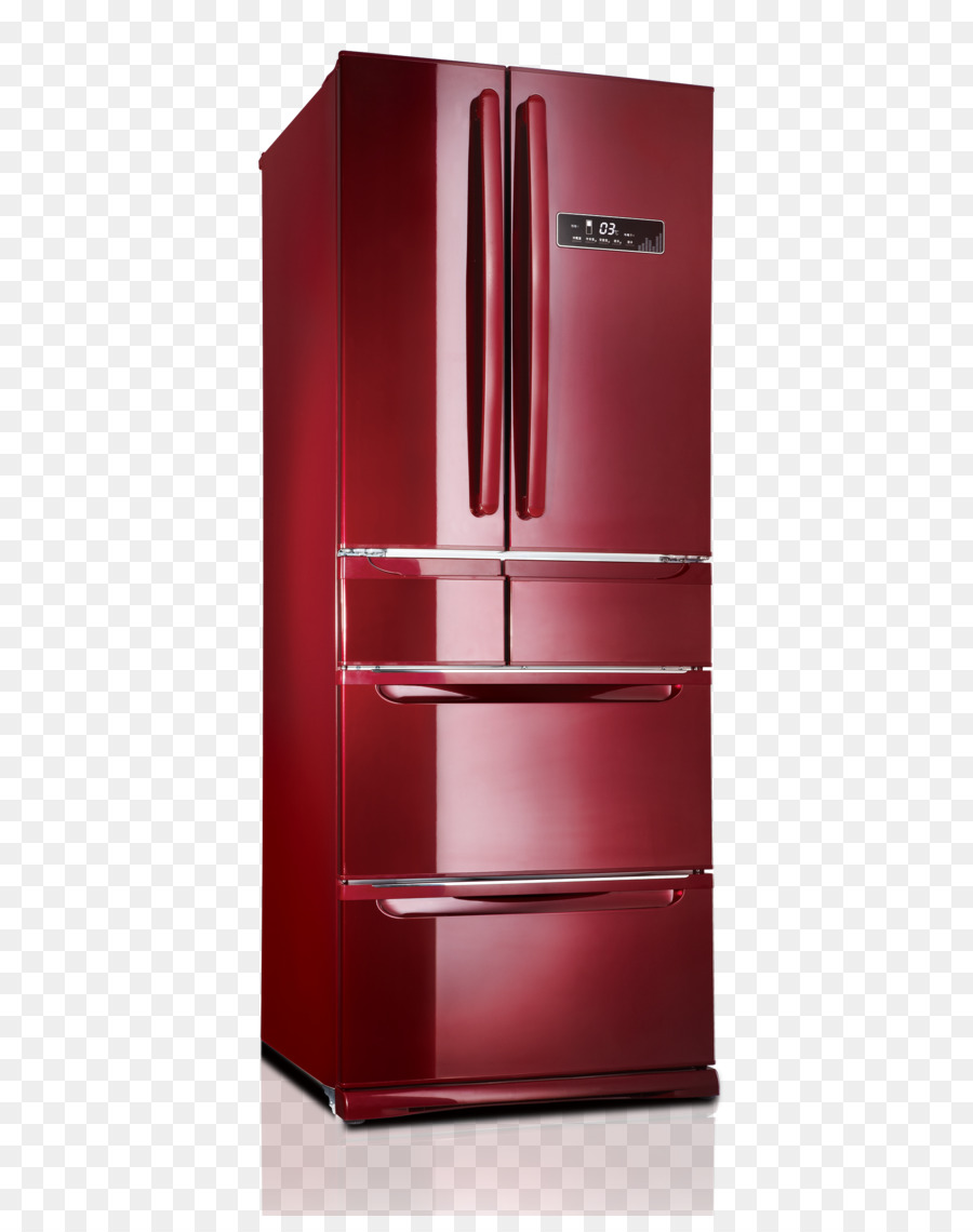 Kühlschrank Tür Haushaltsgerät, Schublade - Rote high-grade-multi-Tür Kühlschrank