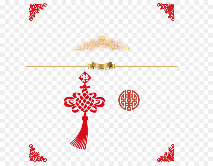 Chinesischer Knoten Cdr Clip art - Chinese New Year Dekorative Motive Knoten