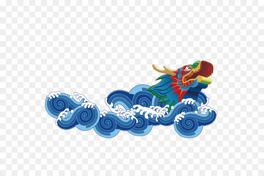 China Zongzi Dragon Boat Festival der Traditionellen chinesischen Feiertage - Lange Blaue Welle
