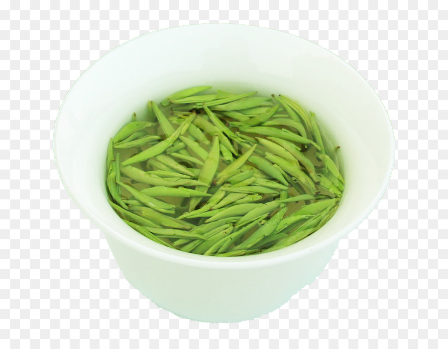 Xinyang Maojian Tee-Green bean - Der grüne Tee in der Schüssel