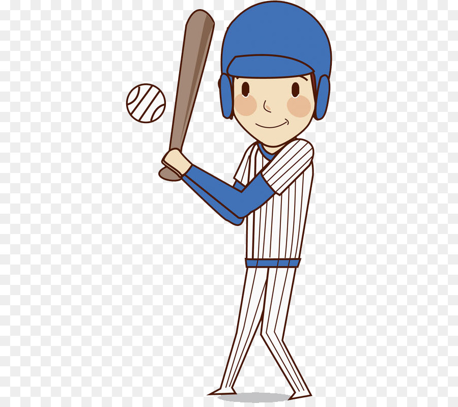 Baseball-Ball-Spiel-Illustration - Junge spielt baseball