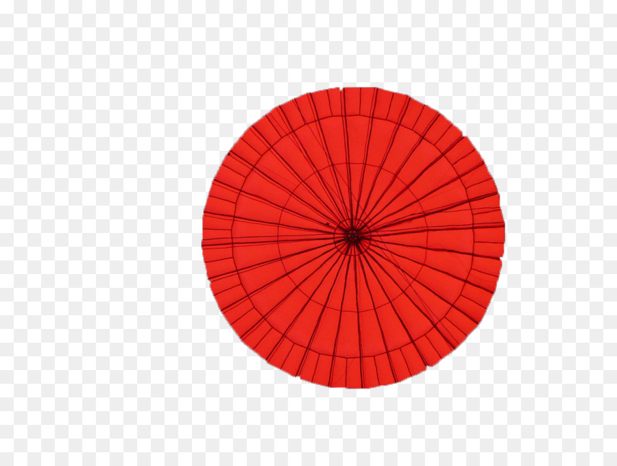 Hot air balloon Symmetrie Kreis-Muster - Rotes Papier Regenschirm