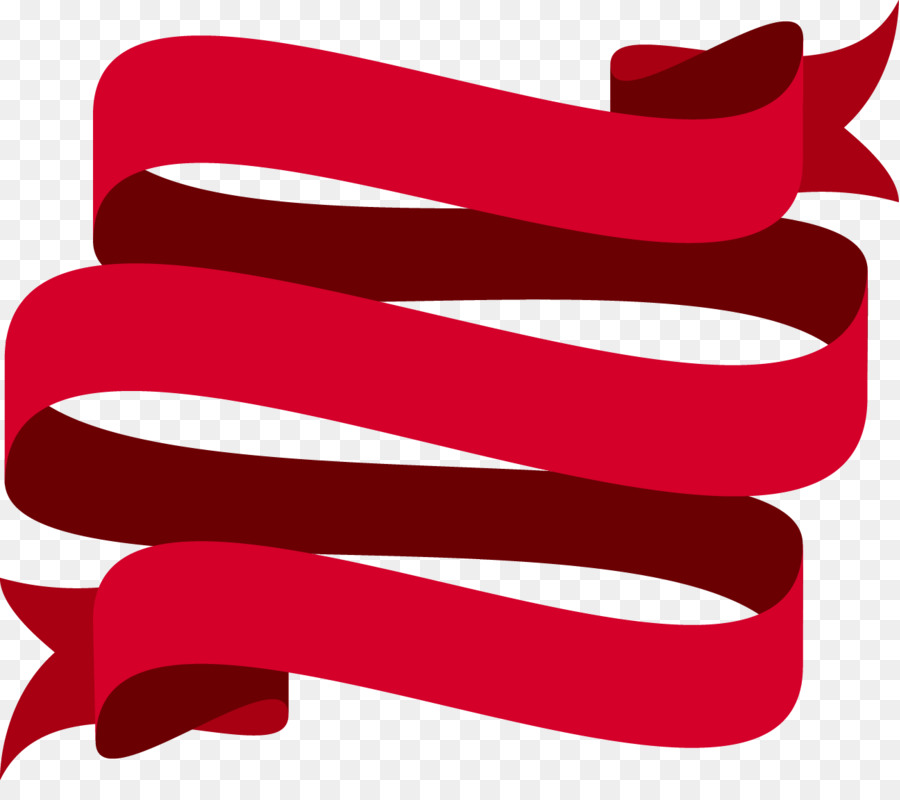 Red-Ribbon-clipart - Vektor rot lackiert satin-label
