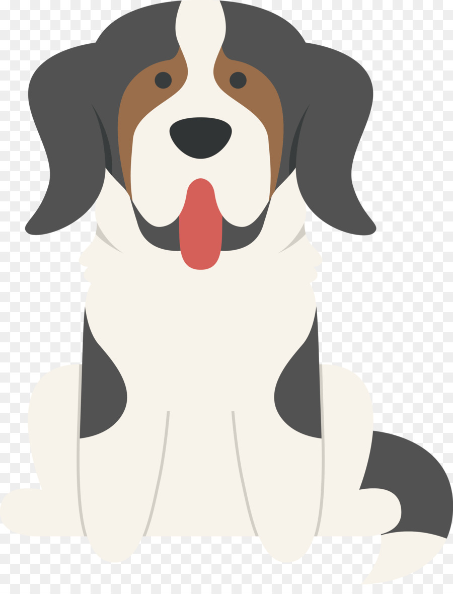 Beagle Mops Bulldogge Basset Hound Border Collie - Vektor niedlichen Welpen