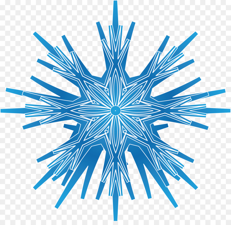 Bông Tuyết Đối Xứng - Bông tuyết màu xanh đối xứng kết cấu