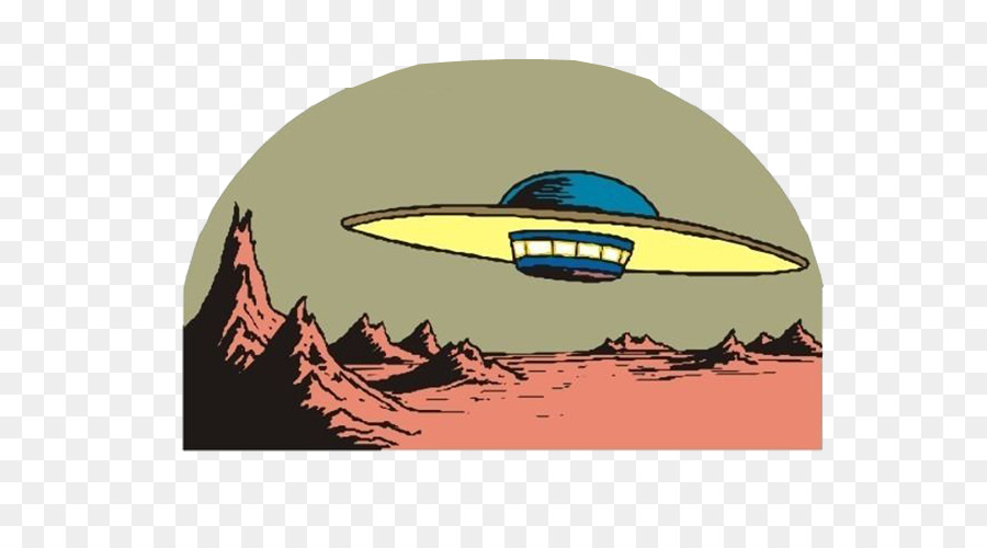 Gli extraterrestri nella fantascienza, spazio Esterno e oggetto volante non identificato - Cartoon navicella aliena