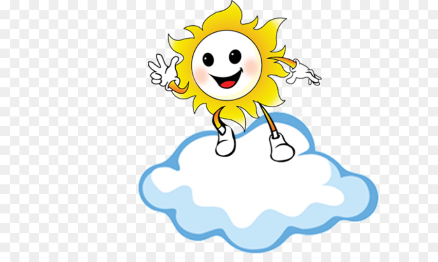 Cloud Clip art - Cartoon Sonne