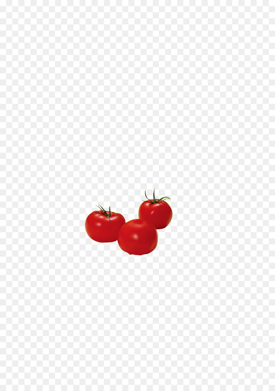 Cherry Red Heart Tomate Muster - Drei Tomaten